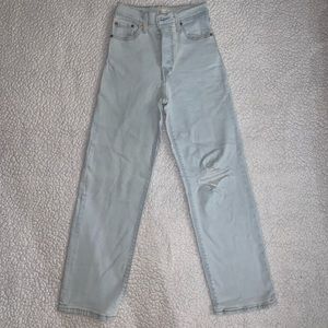 Levi’s ribcage straight ankle jeans